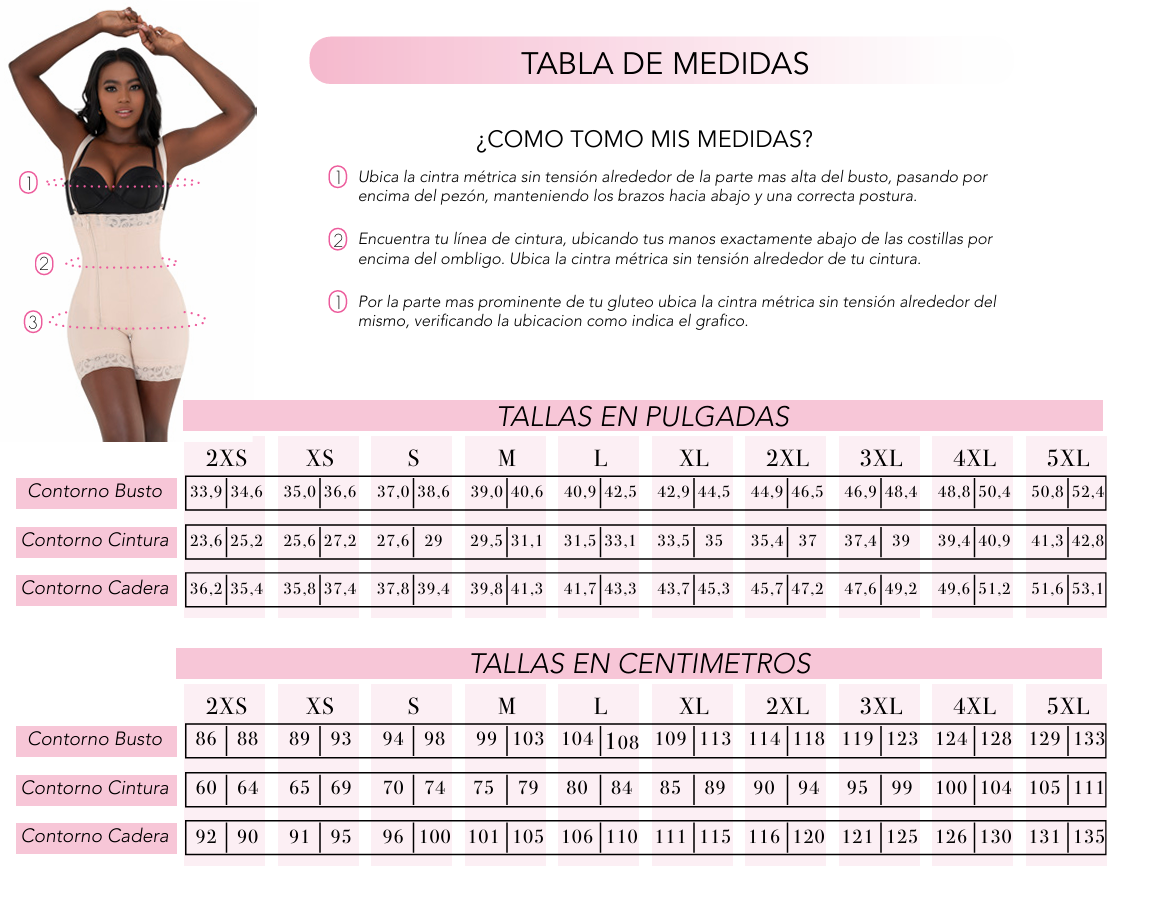 Post-surgical girdle with open bust – Knee-length - 201238-2